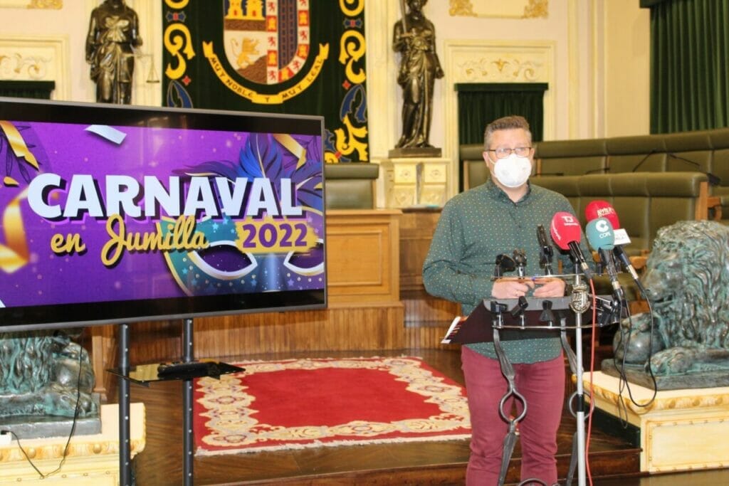 Jumilla presenta el Carnaval 2022, que tendrá Desfile desde la calle del Calvario y actuaciones en el Mercado de Abastos Jumilla presenta el Carnaval 2022, que tendrá Desfile desde la calle del Calvario y actuaciones en el Mercado de Abastos