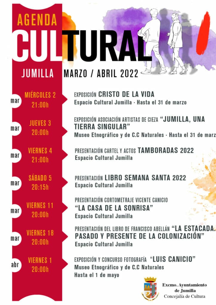 La Concejalía de Cultura de Jumilla presenta las actividades de marzo y abril en museos, Espacio Cultural y Biblioteca