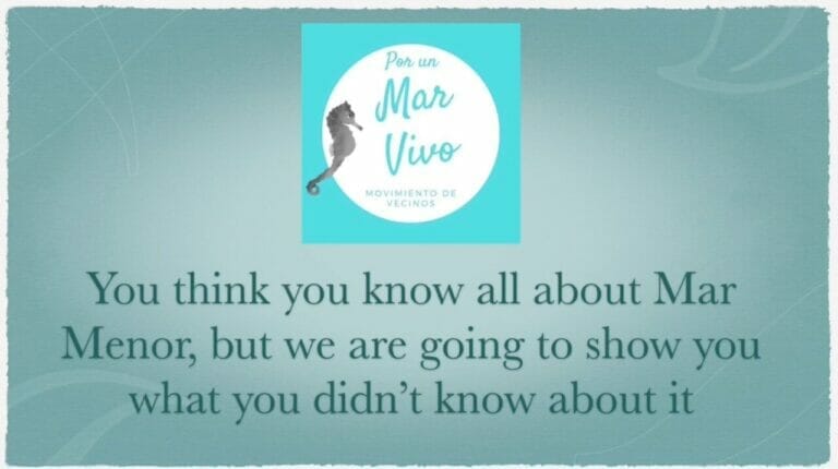 Por un Mar Menor Vivo muestra las imágenes que a las autoridades europeas no les van a enseñar