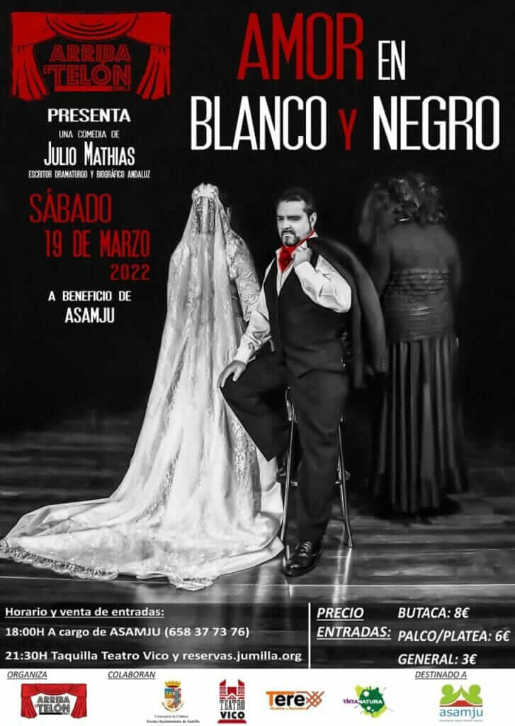 'Malnacido', 'Amor en Blanco y Negro' y 'Chatungla', triple cita en el Teatro Vico para este fin de semana en Jumilla
