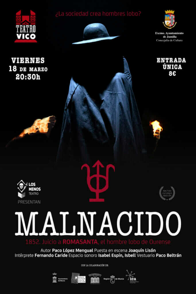 'Malnacido', 'Amor en Blanco y Negro' y 'Chatungla', triple cita en el Teatro Vico para este fin de semana en Jumilla
