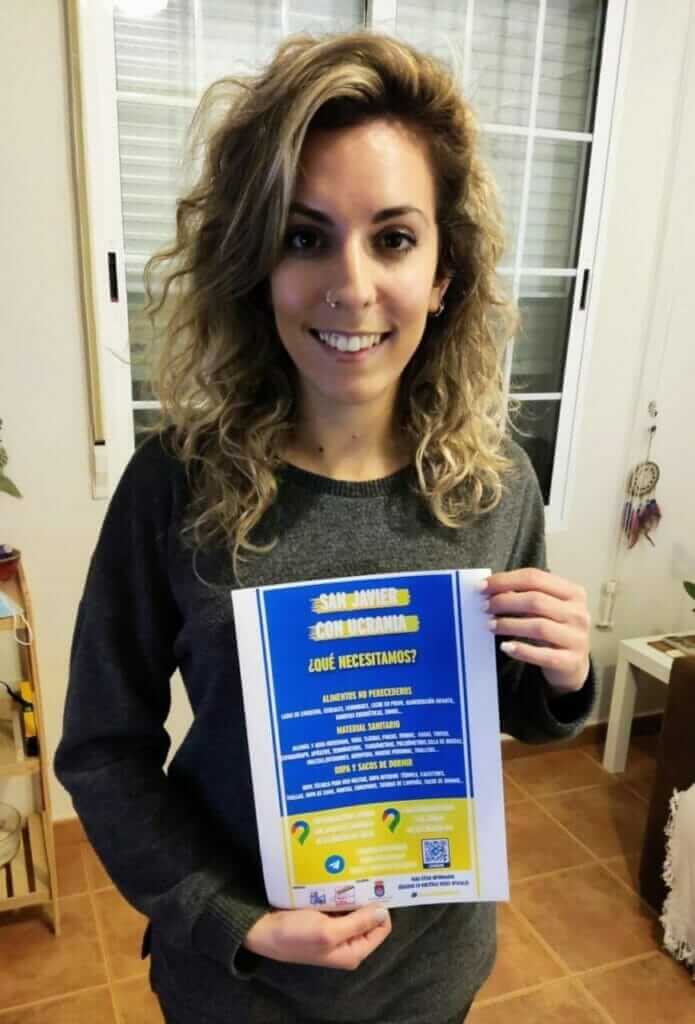 Juventudes Socialistas pone en marcha la campaña ‘San Javier con Ucrania’ de recogida de donaciones