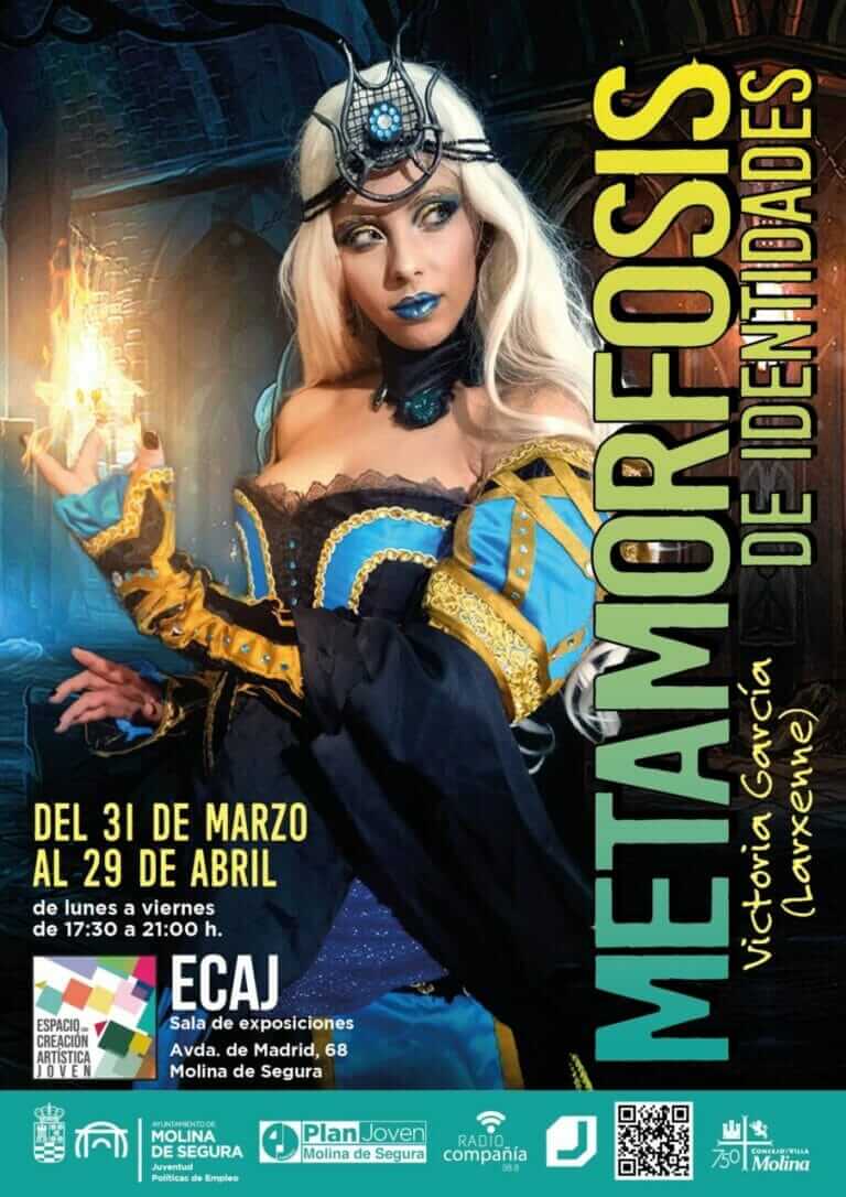 Victoria García, Larxenne, presenta la exposición de Cosplay METAMORFOSIS DE IDENTIDADES en el Espacio de Creación Artística Joven de Molina de Segura
