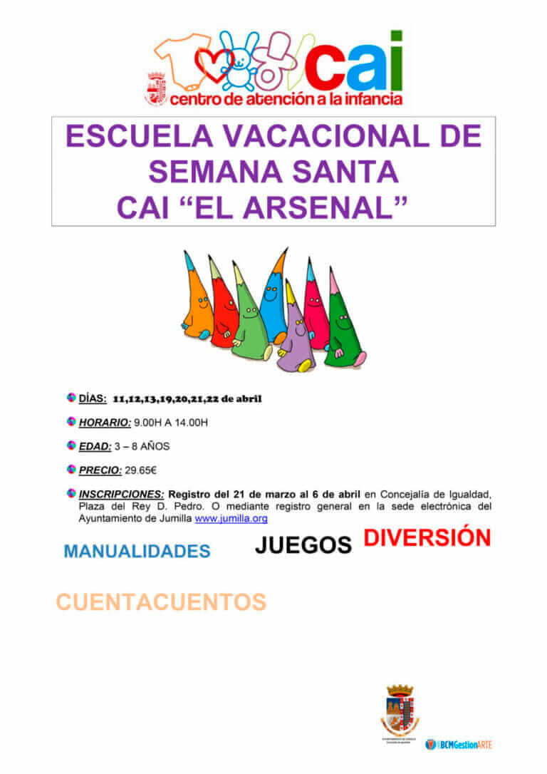 El próximo lunes se abren las inscripciones para participar en la Escuela de Semana Santa del CAI  en Jumilla