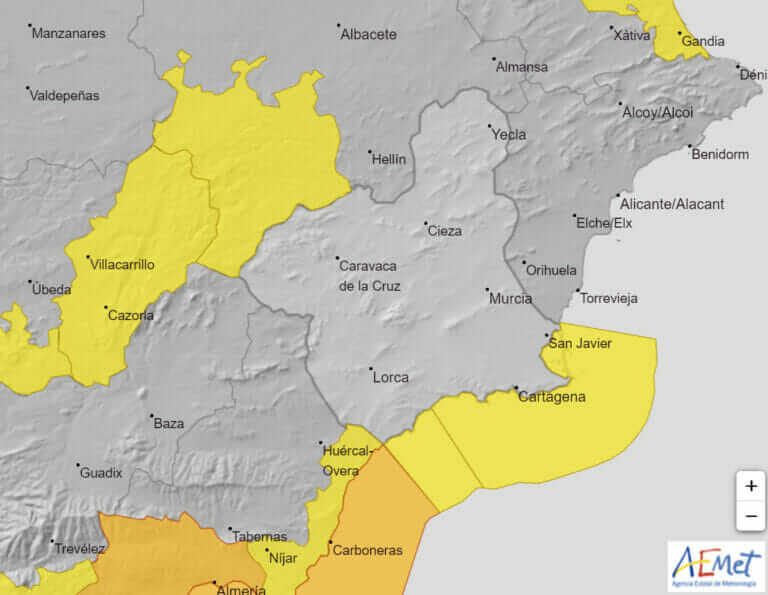 AEMET retira los avisos por lluvia pero mantiene los de fenómenos costeros