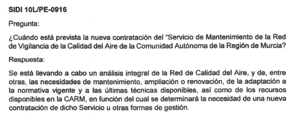 El Gobierno regional mantiene las estaciones de control del aire sin mantenimiento desde octubre El Gobierno regional mantiene las estaciones de control del aire sin mantenimiento desde octubre