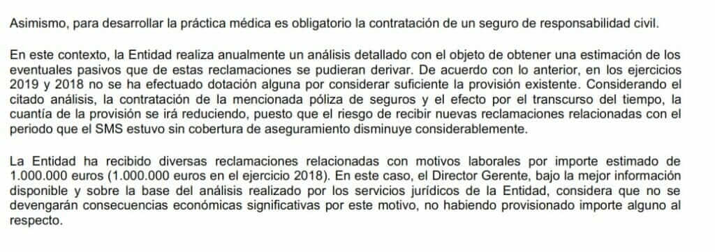 El Colegio de Enfermería lamenta que el SMS estuviera sin seguro de responsabilidad patrimonial durante casi dos años El Colegio de Enfermería lamenta que el SMS estuviera sin seguro de responsabilidad patrimonial durante casi dos años