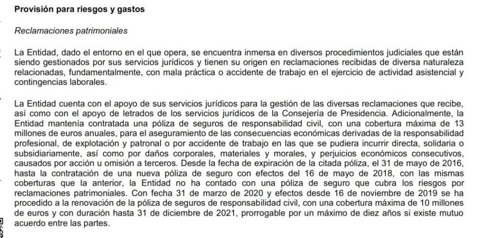 El Colegio de Enfermería lamenta que el SMS estuviera sin seguro de responsabilidad patrimonial durante casi dos años El Colegio de Enfermería lamenta que el SMS estuviera sin seguro de responsabilidad patrimonial durante casi dos años