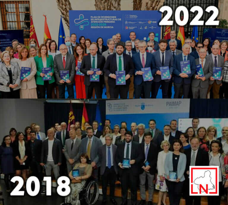 10 de los 14 centros de salud anunciados por López Miras ya estaban presentes y presupuestados en el PAIMAP 2018