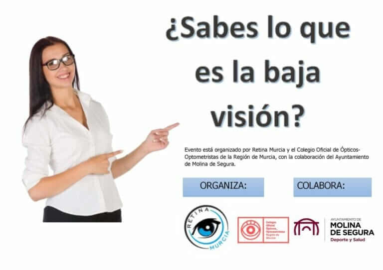 RETIMUR explica qué es y cómo interactuar con personas con baja visión en la III Jornada Retina Molina de Segura el viernes 6 de mayo
