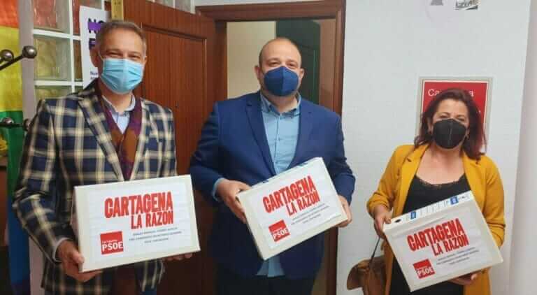 Manuel Torres presenta 559 avales a su candidatura a la Secretaría General del PSOE de Cartagena