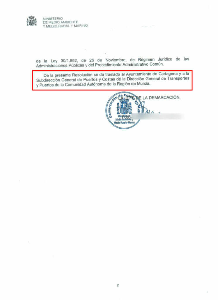 Se realizaron obras en el Club Náutico de Los Nietos sin declaración de impacto ambiental sabiendo que había metales pesados en la zona a dragar Se realizaron obras en el Club Náutico de Los Nietos sin declaración de impacto ambiental sabiendo que había metales pesados en la zona a dragar
