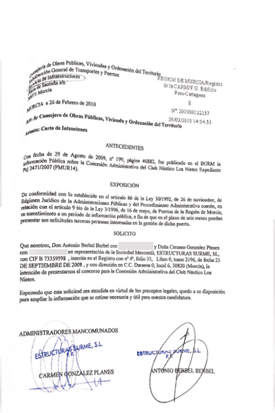 Hasta tres interesados se pusieron en contacto con la Consejería tras sacar a información pública la concesión del Club Náutico de Los Nietos que sigue manteniendo en precario Hasta tres interesados se pusieron en contacto con la Consejería tras sacar a información pública la concesión del Club Náutico de Los Nietos que sigue manteniendo en precario