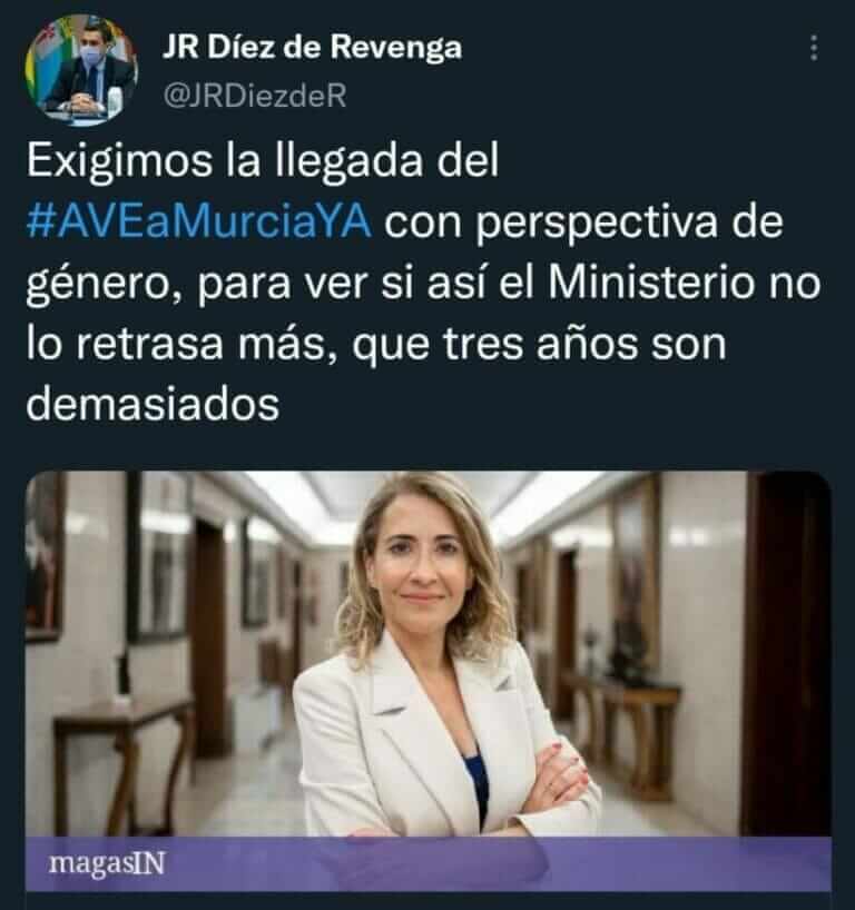 Díez de Revenga borra el desafortunado tuit donde faltaba al respeto a la ministra y a todas las mujeres