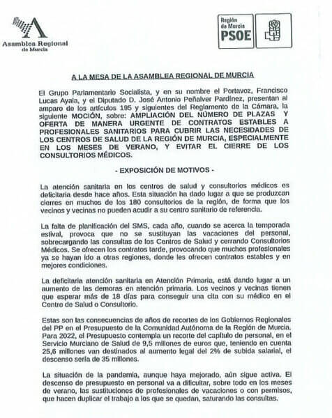 SaludGate: El 77,91% de las contrataciones realizadas por la Consejería de Salud de la Región de Murcia en los tres últimos años son por menos de 90 días SaludGate: El 77,91% de las contrataciones realizadas por la Consejería de Salud de la Región de Murcia en los tres últimos años son por menos de 90 días