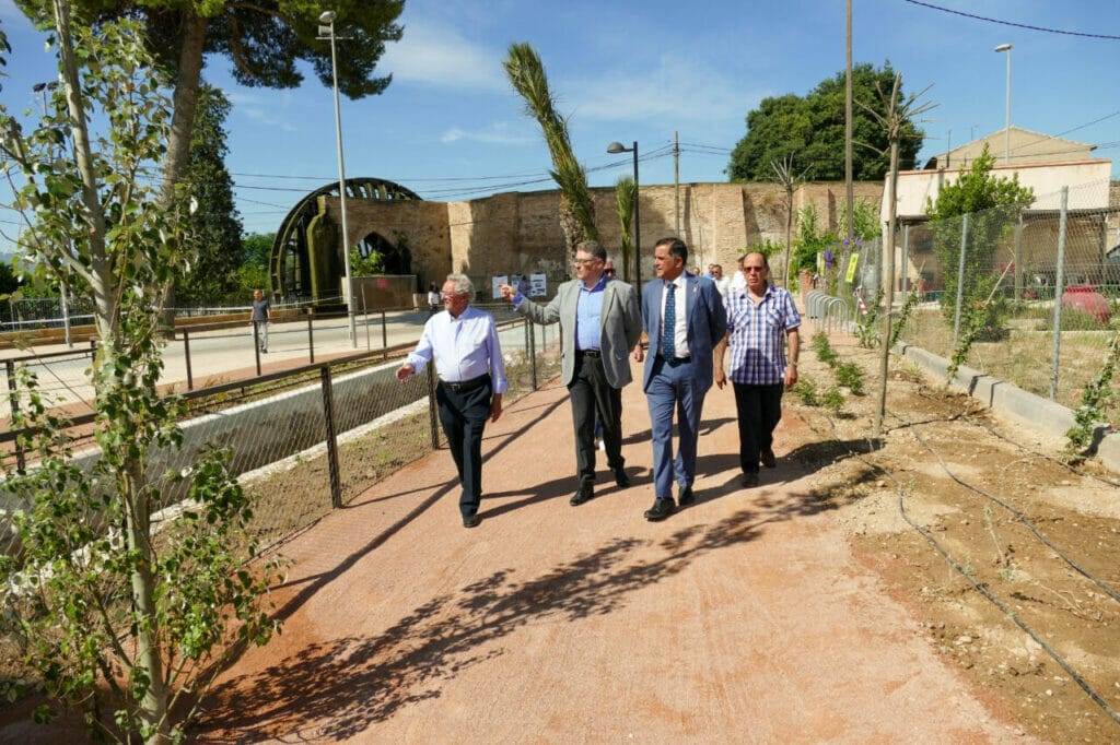 El entorno de la Rueda de La Ñora ya luce completamente renovado El entorno de la Rueda de La Ñora ya luce completamente renovado