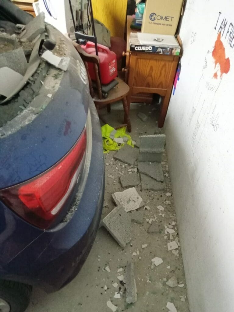 El PSOE de San Javier denuncia que la obra de la Avenida Aviación Española hace un agujero en un parking