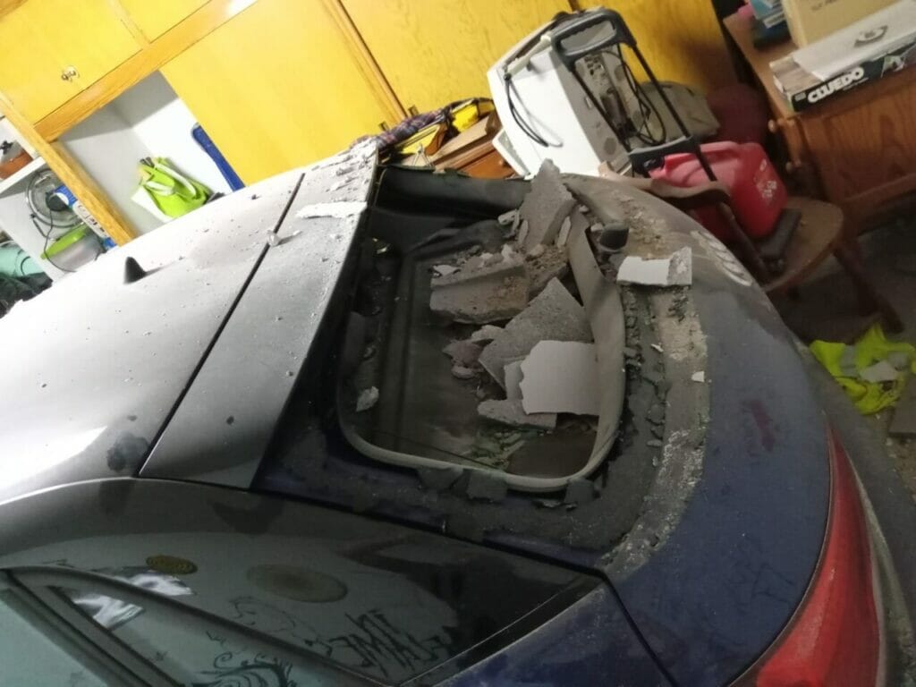 El PSOE de San Javier denuncia que la obra de la Avenida Aviación Española hace un agujero en un parking