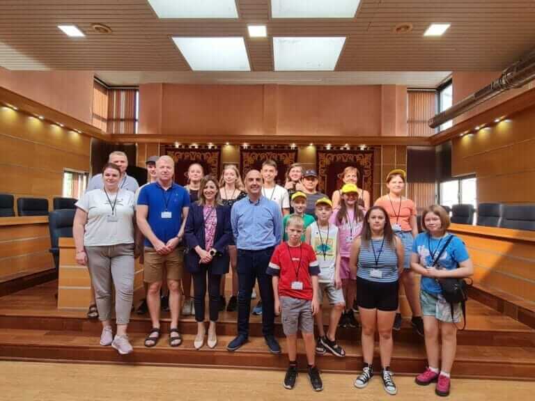 Recepción en el Ayuntamiento de Molina de Segura a los participantes en el proyecto educativo europeo ERASMUS+