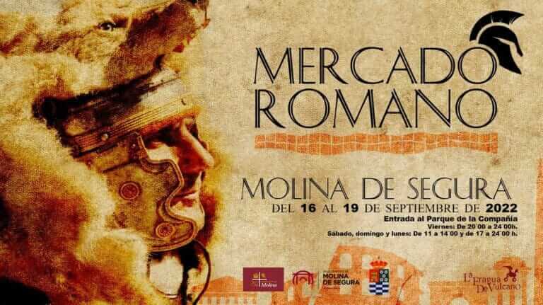 Molina de Segura contará con un Mercado Romano durante las Fiestas Patronales, del 16 al 19 de septiembre