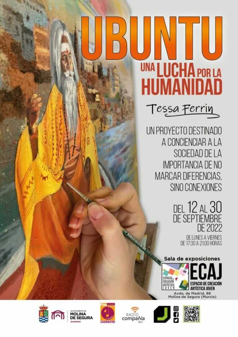 El Espacio de Creación Artística Joven de Molina de Segura acoge la exposición de UBUNTU: una lucha por la humanidad, de Tessa Ferrin, del 12 al 30 de septiembre