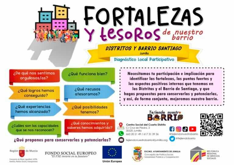 Continúa la fase de escucha del proyecto en Distritos y Barrio de Santiago 'Tejiendo Nuestro Barrio' en Jumilla