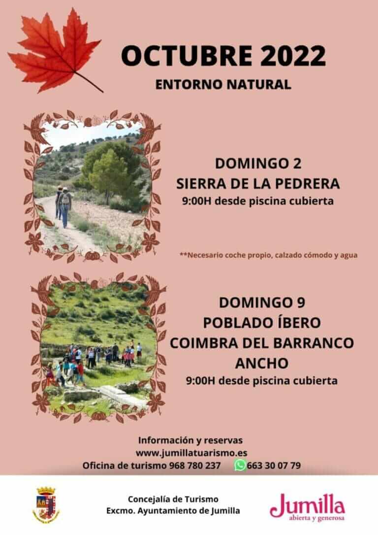 Turismo programa para octubre dos visitas guiadas a parajes naturales y cuatro al Cementerio en torno al Día de Todos los Santos en Jumilla