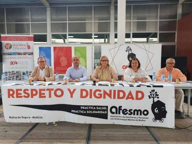 El Ayuntamiento de Molina de Segura participa en el acto conmemorativo del Día Mundial de la Salud Mental 2022, promovido por AFESMO