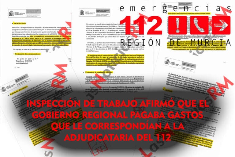 Inspección de Trabajo afirmó que el Gobierno regional pagaba gastos que le correspondían a la adjudicataria del 112