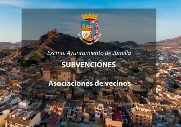 Abierta hasta el próximo sábado 5 convocatoria de subvenciones a asociaciones de vecinos en Jumilla