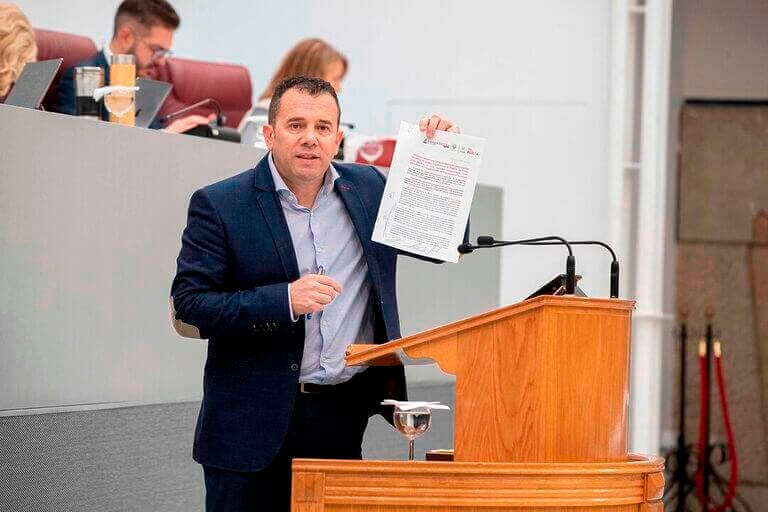 Fernando Moreno: “La irresponsabilidad de López Miras provoca pérdidas económicas y sanciones a los agricultores de la Región de Murcia”