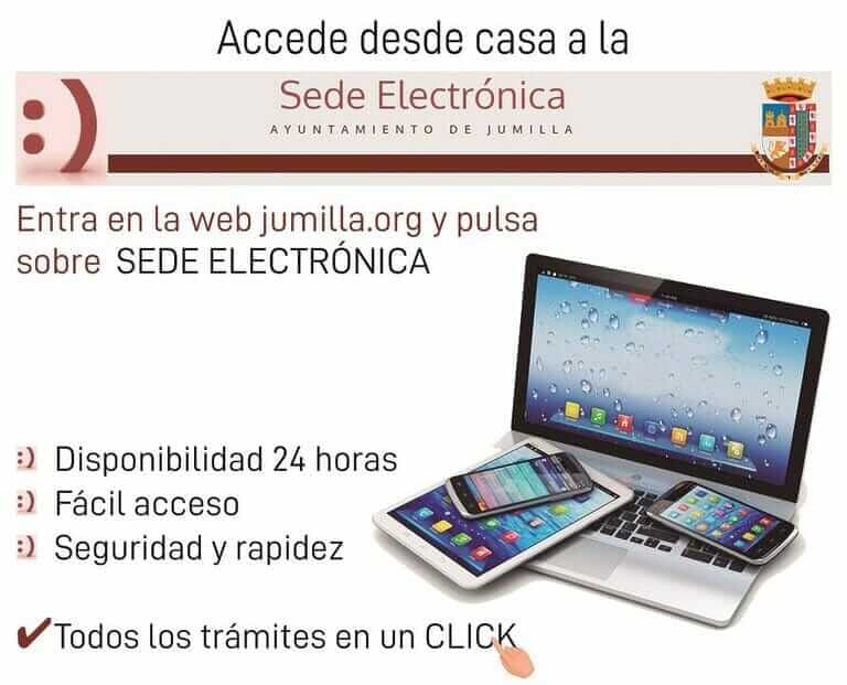 La sede electrónica del Ayuntamiento de Jumilla incorpora nuevos trámites relacionados con Urbanismo