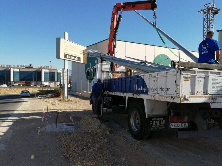 El Ayuntamiento de Molina de Segura instala 81 puntos de nuevo alumbrado público en once viales de las áreas empresariales