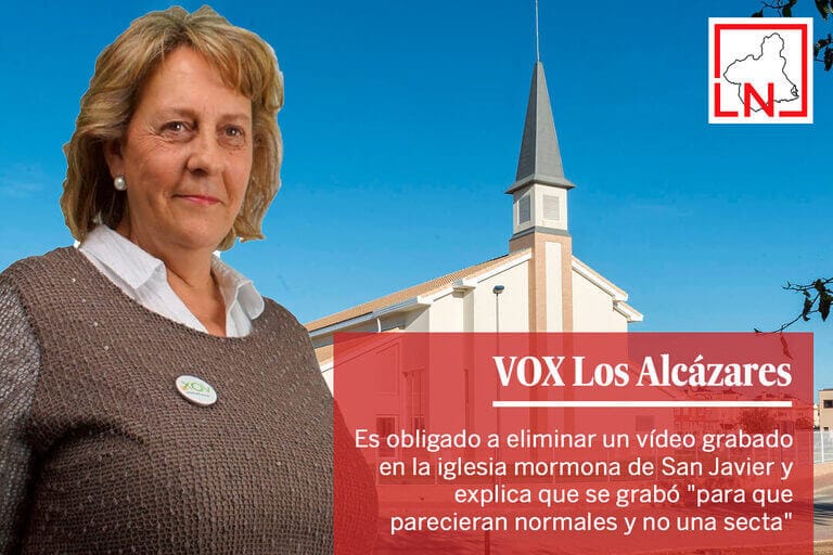 VOX es obligado a eliminar un vídeo grabado en la iglesia mormona de San Javier y explica que se grabó "para que parecieran normales y no una secta"