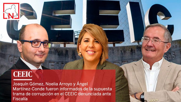 Joaquín Gómez, Noelia Arroyo y Ángel Martínez-Conde fueron informados de la supuesta trama de corrupción en el CEEIC denunciada ante Fiscalía