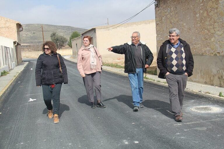 Finalizan en Cañada del Trigo las obras de una nueva fase del Plan de Asfaltado en Pedanías en Jumilla