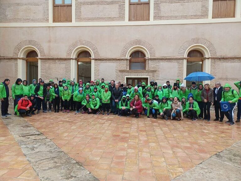 Mula recibe a un centenar de personas con discapacidad intelectual y de desarrollo en su inicio del Camino de Levante