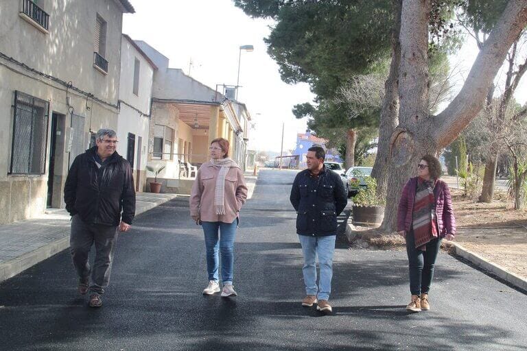 Finalizan en La Alquería y Fuente del Pino las obras de una nueva fase del Plan de Asfaltado en Pedanías de Jumilla
