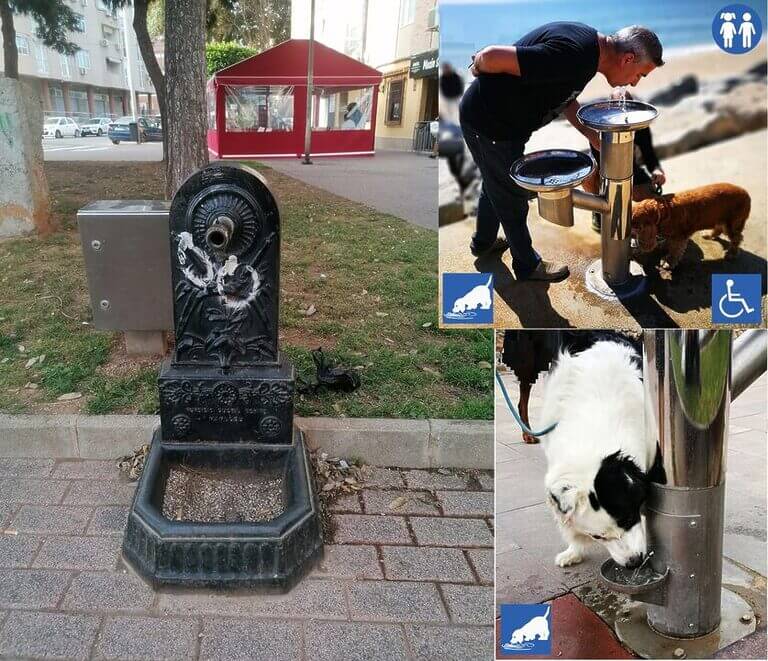 Las calles y parques con fuentes para todos