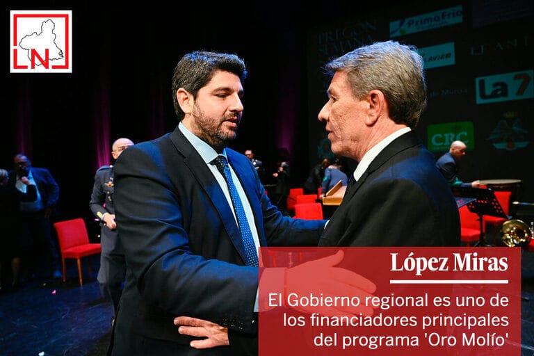El Gobierno de López Miras es uno de los financiadores principales del programa 'Oro Molío'