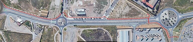 PASEO Y CARRIL BICI CALLE CABO DE AGUAS CT-33 (Tramo Glorieta Grúa Sansón y Glorieta Hospital de Santa Lucia)