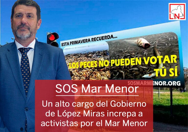 Un alto cargo del Gobierno de López Miras increpa a activistas por el Mar Menor según varios testigos