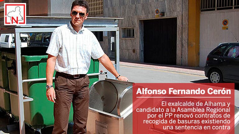 El exalcalde de Alhama y candidato a la Asamblea Regional por el PP renovó contratos de recogida de basuras existiendo una sentencia en contra