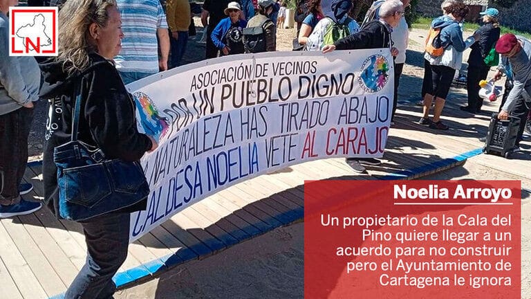 Un propietario de la Cala del Pino quiere llegar a un acuerdo para no construir pero el Ayuntamiento de Cartagena le ignora