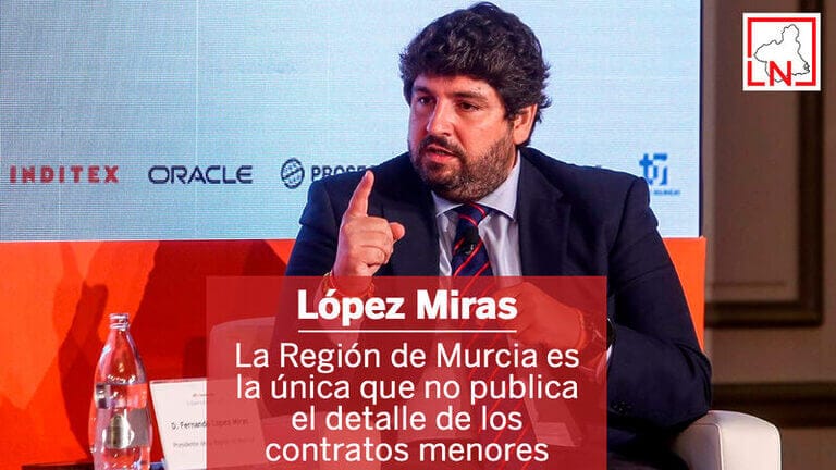 La Región de Murcia es la única que no publica el detalle de los contratos menores