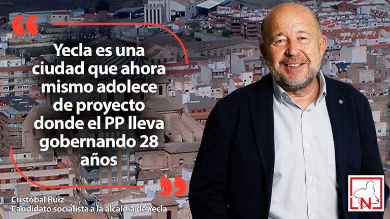 Cristóbal Ruiz: "Yecla es una ciudad que ahora mismo adolece de proyecto donde el PP lleva gobernando 28 años"
