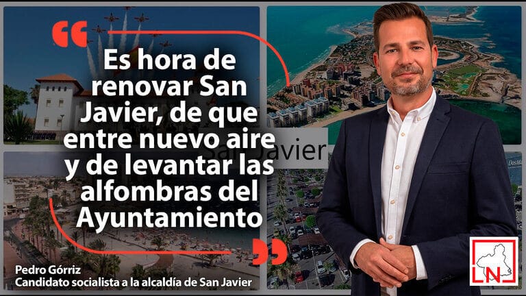 Pedro Górriz: "Es hora de renovar San Javier, de que entre nuevo aire y de levantar las alfombras del Ayuntamiento"
