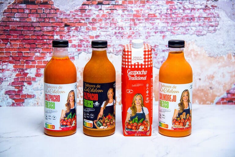BELÉN ESTEBAN LANZA AL MERCADO SU NUEVA PROPUESTA DE SU LÍNEA DE PRODUCTOS DE SABORES DE LA ESTEBAN: SU GAZPACHO TRADICIONAL EN CARTÓN