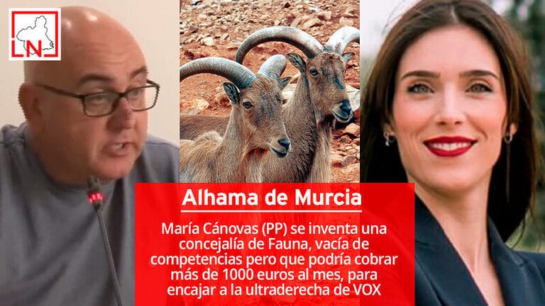 Ni 40 días ha tardado la alcaldesa del PP de Alhama de Murcia en avergonzar a todos sus vecinos y vecinas