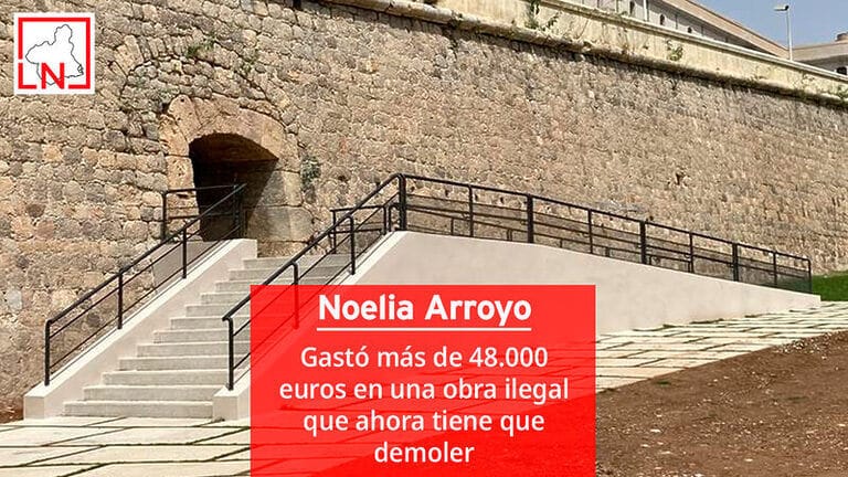Noelia Arroyo gastó más de 48.000 euros en una obra ilegal que ahora tiene que demoler